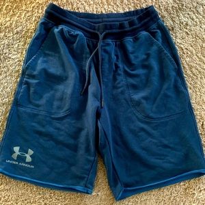 Under Armour Men’s Shorts (Navy/Blue + Grey/Gray, size L, used)